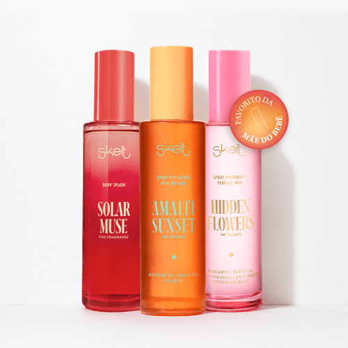 Kit Fragrâncias: Body Splash Solar Muse + Body Splash Hidden Flowers + Body Splash Amalfi Sunset
